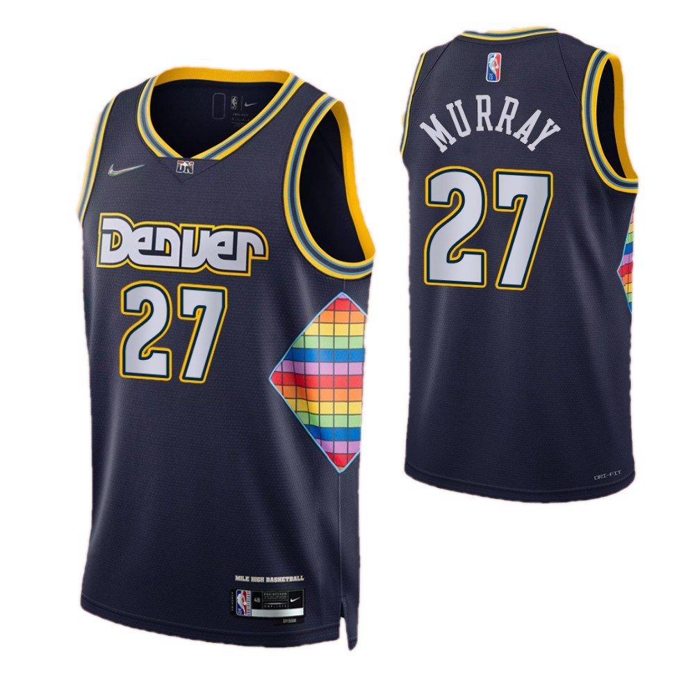 Men's Denver Nuggets Jamal Murray #27 Navy 2021/22 Swingman NBA Jersey - City Edition-Pro Kit Vault | Brand New 26/27 Sports Jerseys